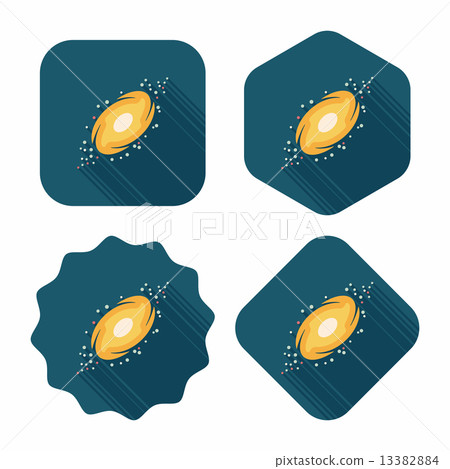 Space galaxy flat icon with long shadow,eps10 Space galaxy flat icon with long shadow,eps10 13382884