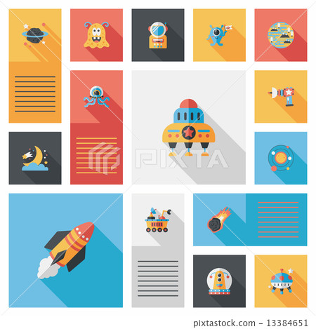 Space flat app ui background,eps10 Space flat app ui background,eps10 13384651