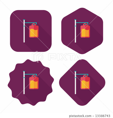 IV bag flat icon with long shadow,eps10 IV bag flat icon with long shadow,eps10 13386743