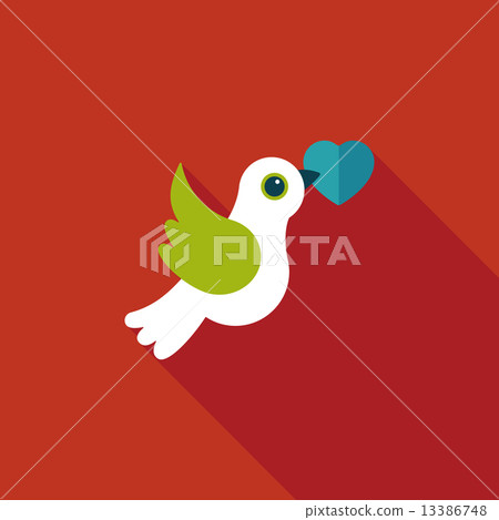 wedding bird flat icon with long shadow,eps10 wedding bird flat icon with long shadow,eps10 13386748