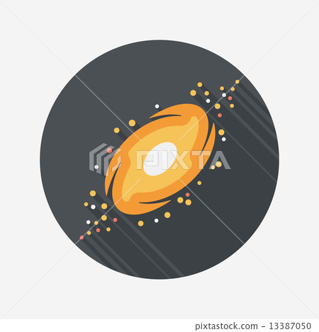 Space galaxy flat icon with long shadow,eps10 Space galaxy flat icon with long shadow,eps10 13387050
