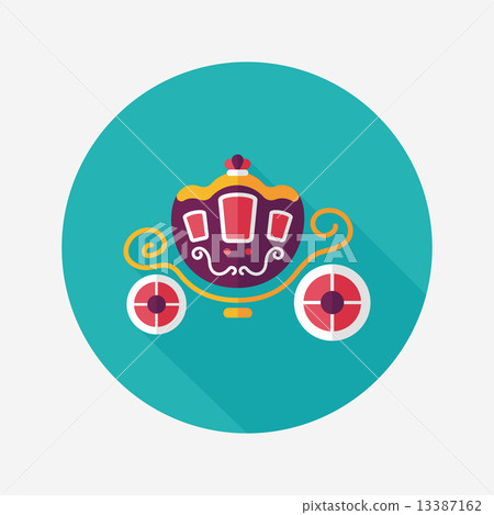 wedding carriage flat icon with long shadow,eps10 wedding carriage flat icon with long shadow,eps10 13387162