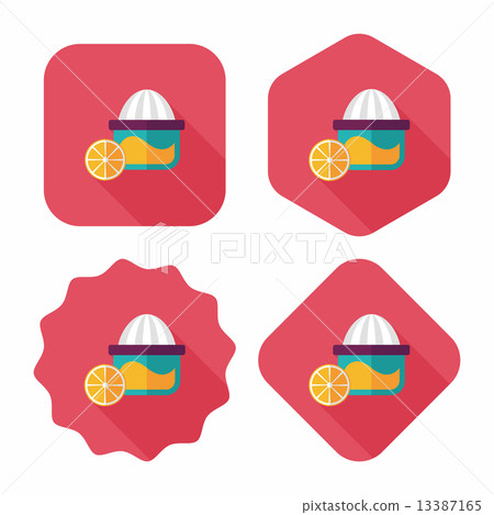 kitchenware juicer flat icon with long shadow,eps10 kitchenware juicer flat icon with long shadow,eps10 13387165
