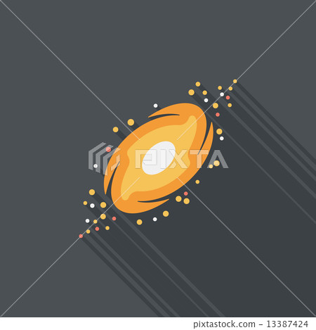 Space galaxy flat icon with long shadow,eps10 Space galaxy flat icon with long shadow,eps10 13387424