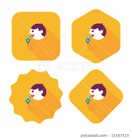 coach flat icon with long shadow,esp10 13387523