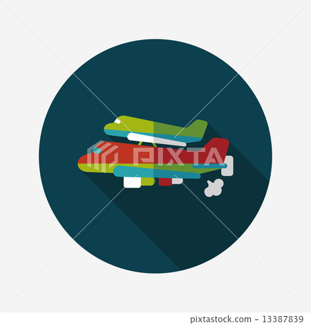 Spaceship flat icon with long shadow,eps10 Spaceship flat icon with long shadow,eps10 13387839