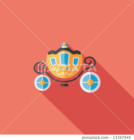 wedding carriage flat icon with long shadow,eps10 wedding carriage flat icon with long shadow,eps10 13387848