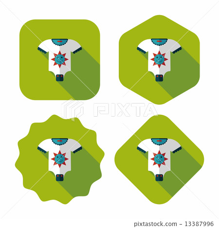 baby onesie flat icon with long shadow,eps10 13387996