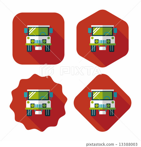 Transportation hammer flat icon with long shadow,eps10 13388003