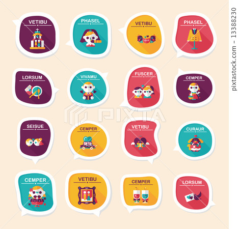 Wedding speech bubble flat design background set, eps10 Wedding speech bubble flat design background set, eps10 13388230