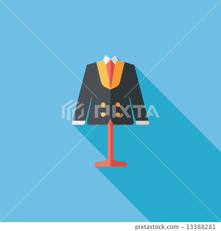 wedding groom suit flat icon with long shadow,eps10 wedding groom suit flat icon with long shadow,eps10 13388281