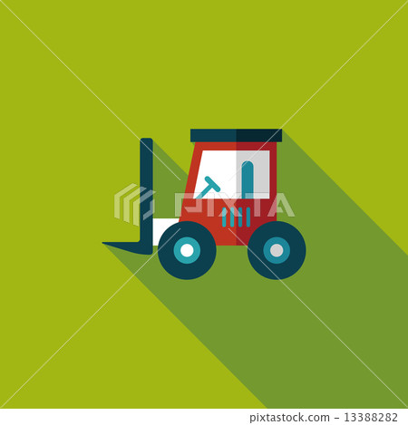 Transportation moving truck flat icon with long shadow,eps10 Transportation moving truck flat icon with long shadow,eps10 13388282