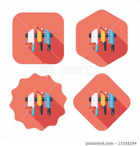 kitchenware knife flat icon with long shadow,eps10 kitchenware knife flat icon with long shadow,eps10 13388294
