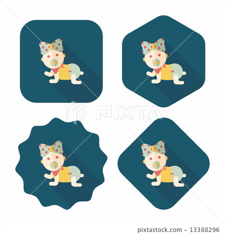 baby rattle flat icon with long shadow,eps10 baby rattle flat icon with long shadow,eps10 13388296