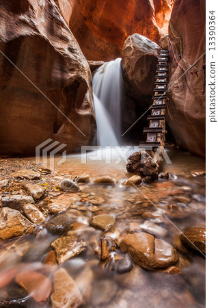 Kanarra creek slot canyon in Zion national park, Utah Kanarra creek slot canyon in Zion national park, Utah 13390364