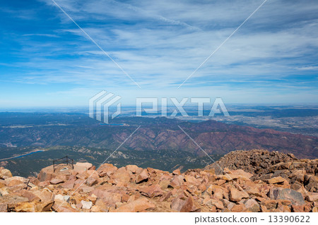 View from Pike Peak, Colorado Springs, CO 13390622