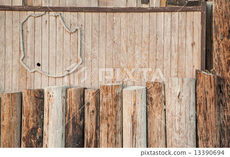 retro wood wall background 13390694