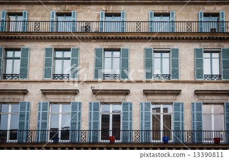 Old building exterior in Paris, France Old building exterior in Paris, France 13390811
