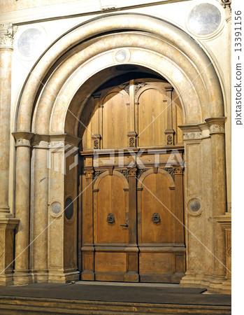 Old elegant door Old elegant door 13391156