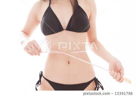 bikini, bikinis, measuring tape 13391786
