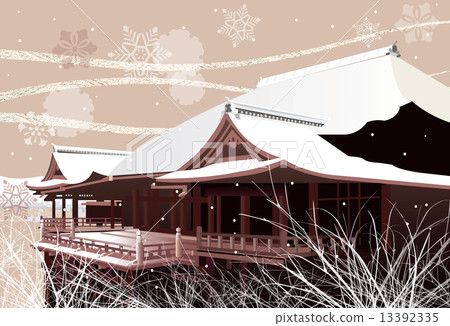 清水雪景 清水雪景 13392335