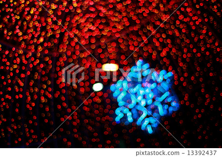 defocused bokeh frost of lights celebration new year 13392437