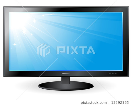 background with blue sky on TV screen background with blue sky on TV screen 13392565