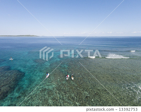 享受沖繩的大海 13392753