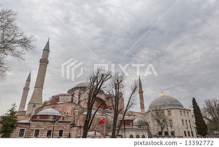Hagia Sophia on a cloudy day 13392772