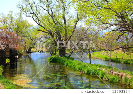 Azumino's water mill and Tatekawa Azumino's water mill and Tatekawa 13393534