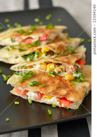 Vegetarian quesadilla 13394140