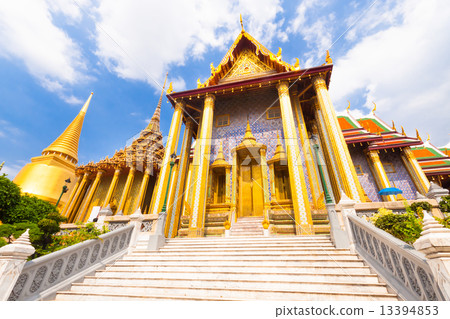 Thailand, Bangkok,  Wat Phra Kaew temple. 13394853