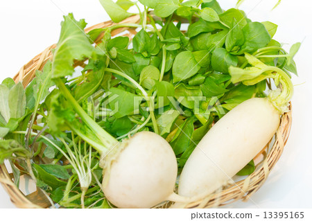 冬天食品成分的圖像〜春天麵條〜 13395165