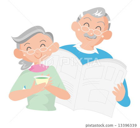 Silver couple, clever life. 13396339