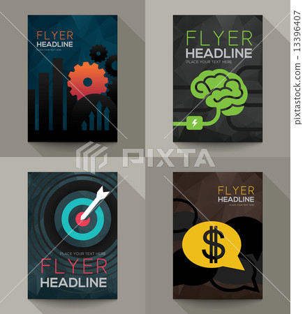 Flyer design template 13396407