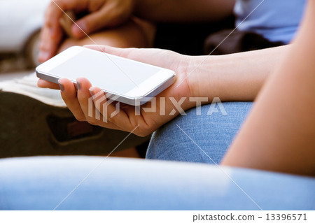 Teenagers With Mobile Phone 13396571