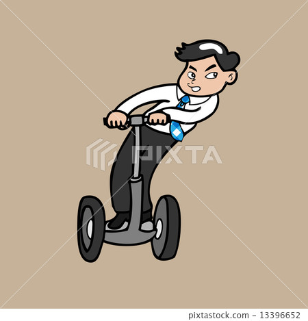 Businessman on segway 13396652