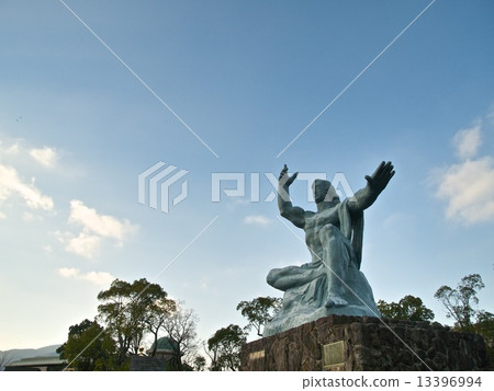 Nagasaki's Peace Memorial Statue 13396994