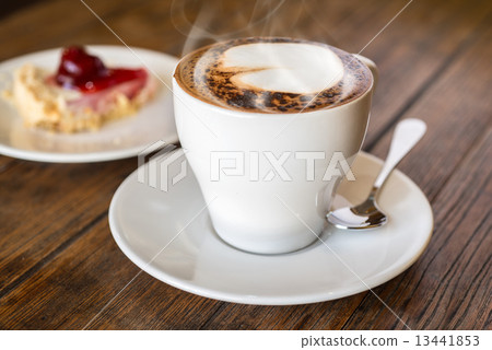 Coffee shop cafe Interior with table 13441853