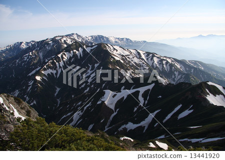 在降雪以後的立山山脈 在降雪以後的立山山脈 13441920