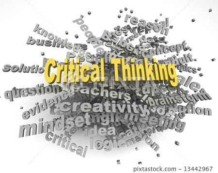 3d image critical thinking issues concept word cloud background 13442967