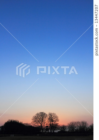 Tamagawa ruins at dusk Tamagawa ruins at dusk 13447207