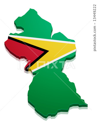 Map Guyana 13449222