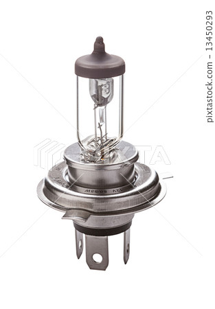 car headlight lamp H4 isolated car headlight lamp H4 isolated 13450293