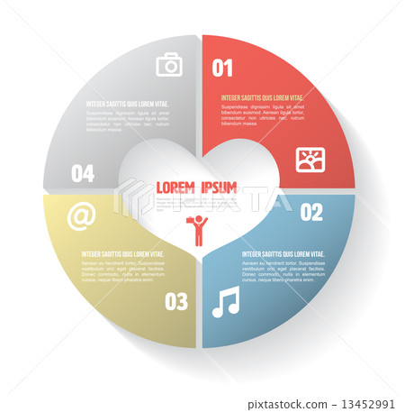 Circle step four for health concept. 13452991