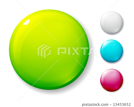 Blank badge on white 13453652