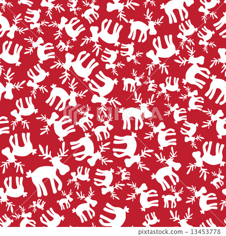 christmas reindeer red pattern eps10 christmas reindeer red pattern eps10 13453778