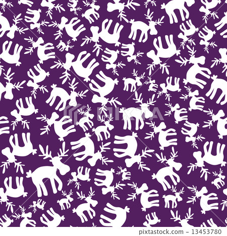 christmas reindeer violet pattern eps10 christmas reindeer violet pattern eps10 13453780