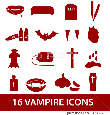 vampire icon set eps10 vampire icon set eps10 13453783