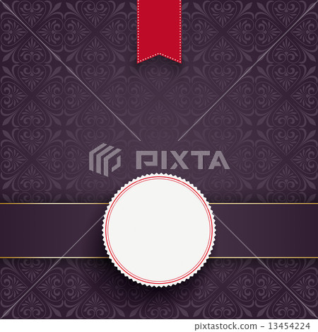 Square Ornaments Banner Red Flag Emblem Square Ornaments Banner Red Flag Emblem 13454224